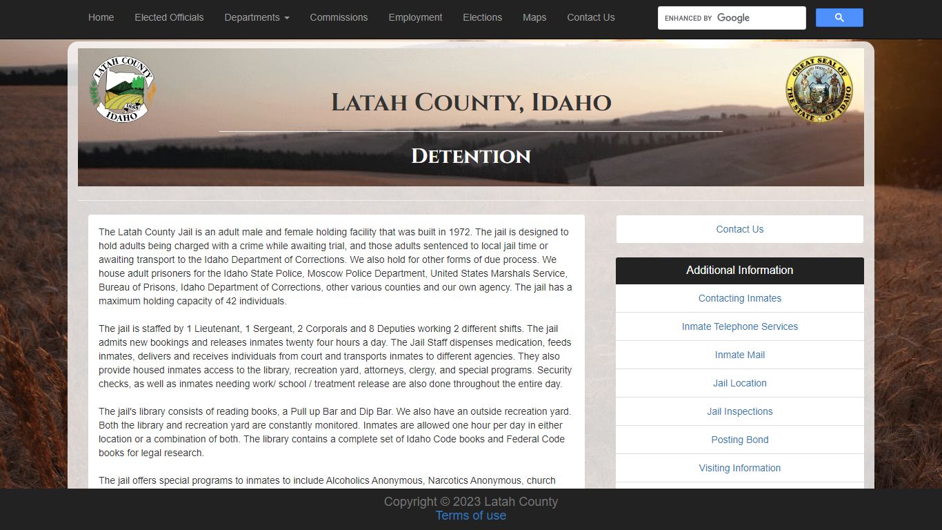 Detention - Latah County